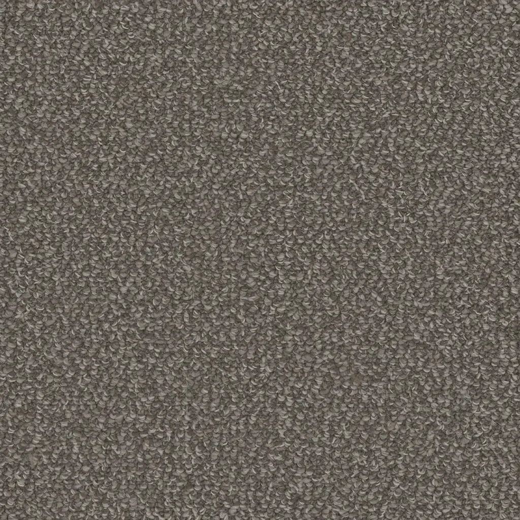 Interstellar 2238 Panther by DreamWeaver – medium-pile Berber carpet sample in a deep charcoal grey tone.