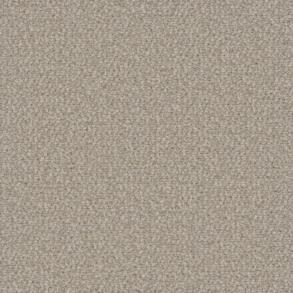 Interstellar 2279 Bleached Wheat by DreamWeaver – medium-pile Berber carpet sample in a light warm beige tone.